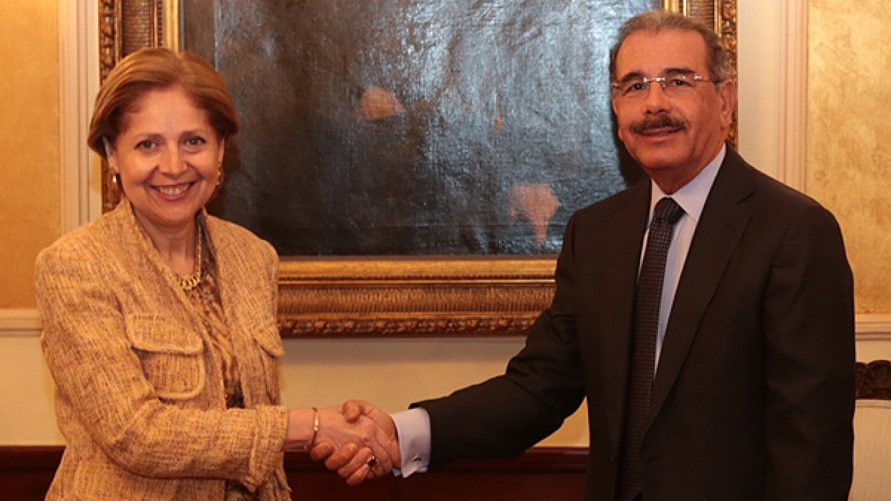 Danilo Medina y Liliana Ayalde