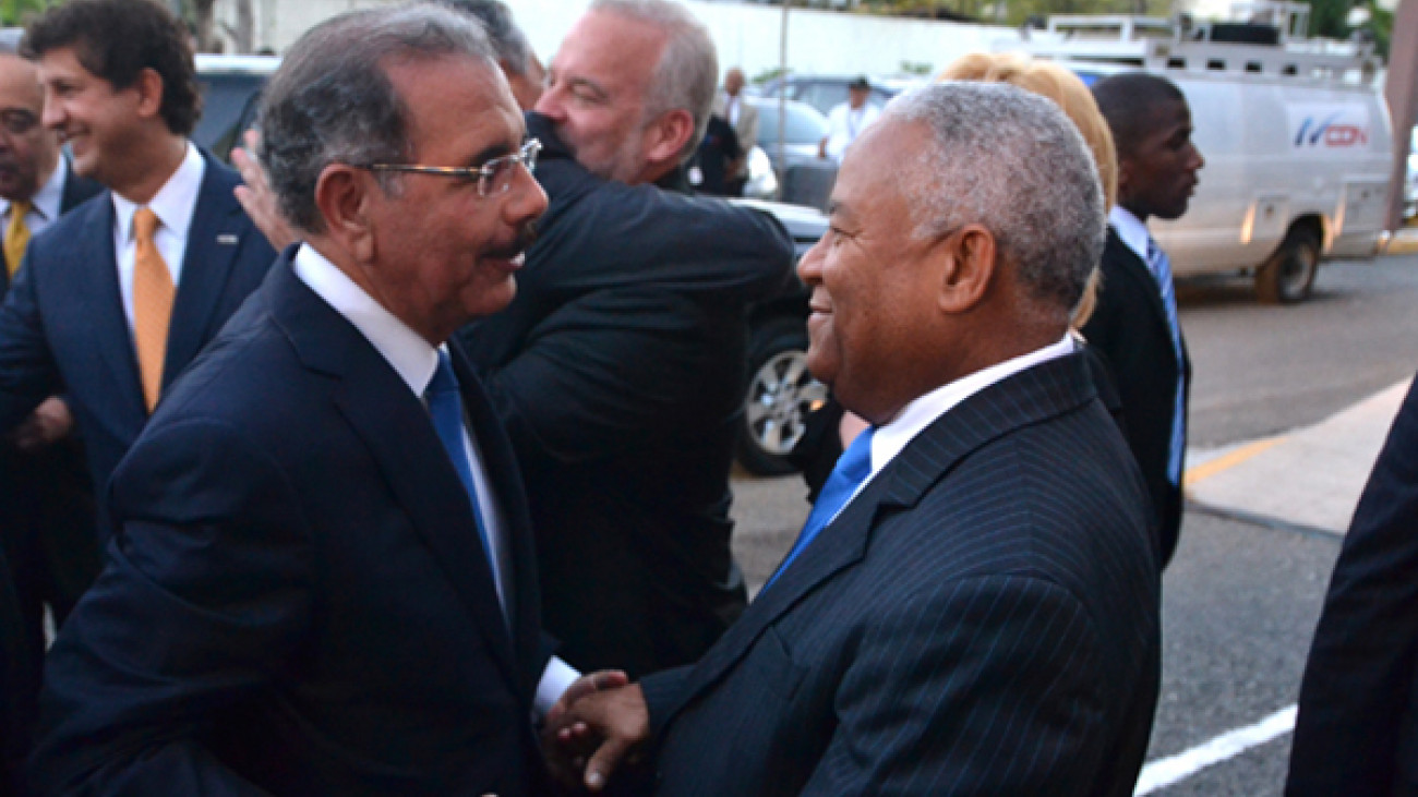 Danilo Medina y Osvaldo Santana