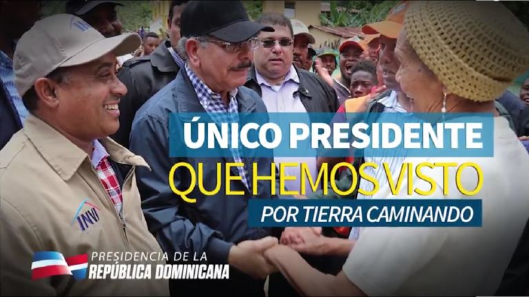 Único presidente que hemos visto por tierra caminando