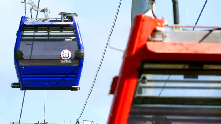 Teleférico de Santo Domingo en prueba 