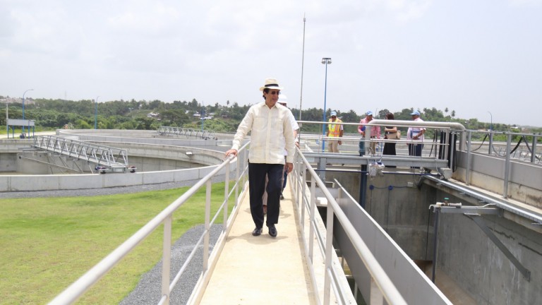 Ministro de la Presidencia, Gustavo Montalvo anuncia entrada en operación de planta de aguas residuales del río Ozama a final de año