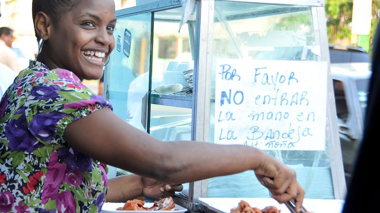 Vendedora de fritura