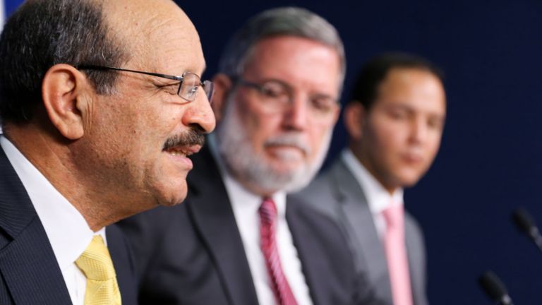 René Jáquez, Roberto Rodríguez Marchena y Johnny Pujols