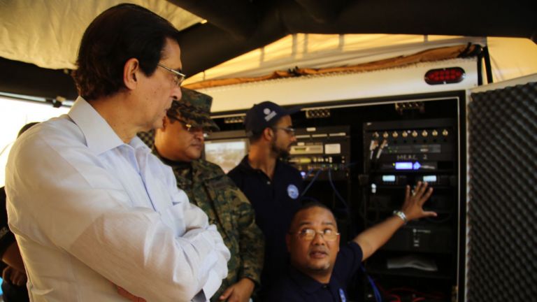 Gustavo Montalvo durante supervisión operativo Semana Santa 