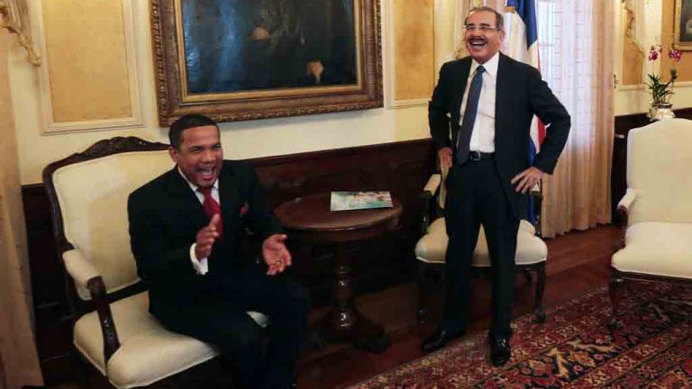 Danilo Medina y Héctor Acosta 