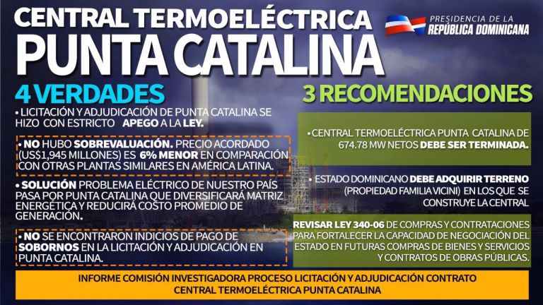 Central Termoeléctrica Punta Catalina, 4 verdades y 3 recomendaciones