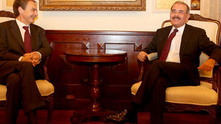 Danilo Medina y José Luis Rodríguez Zapatero